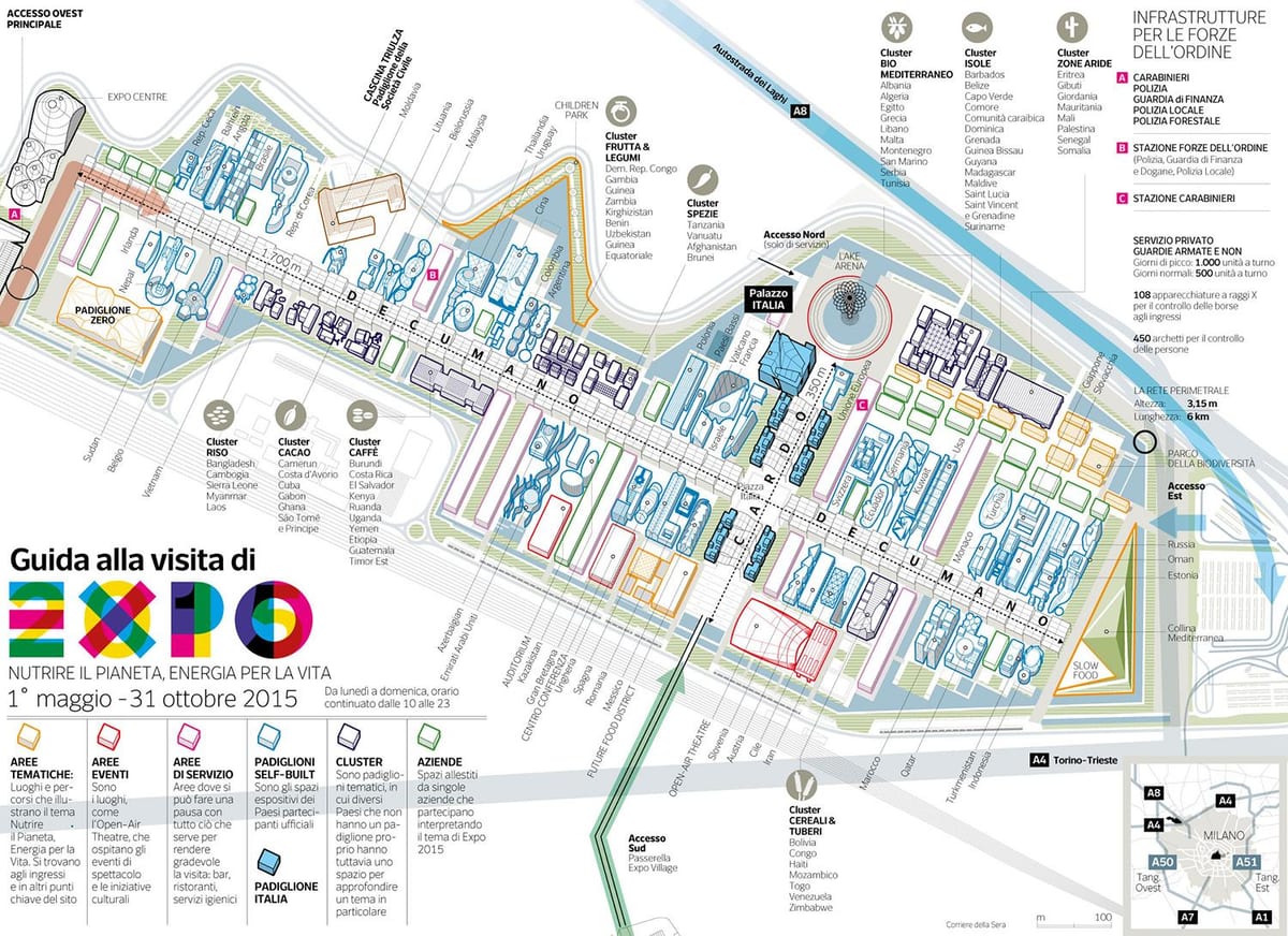 térkép milan expo