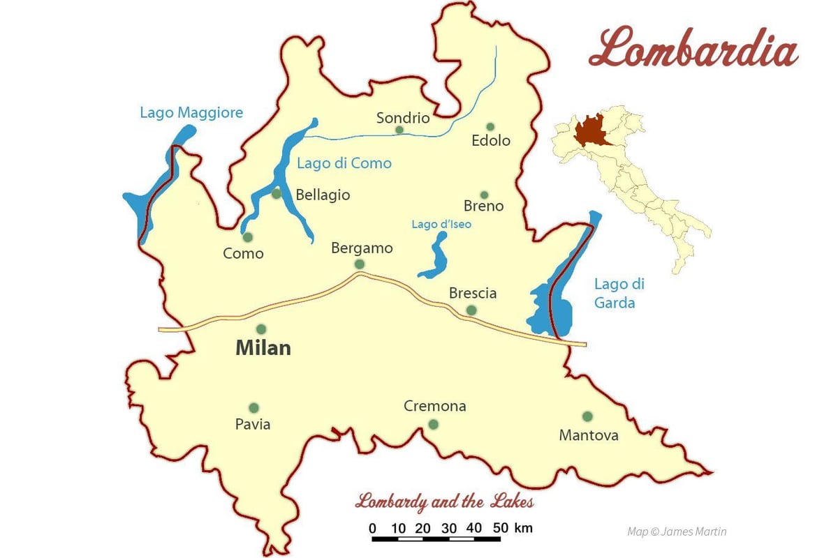 térkép milan lombardia