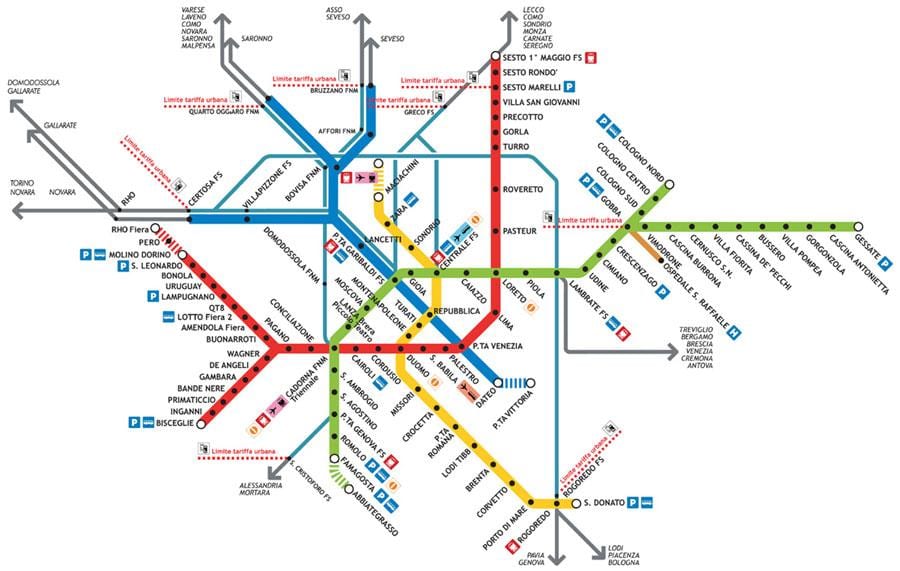 milano cső térkép