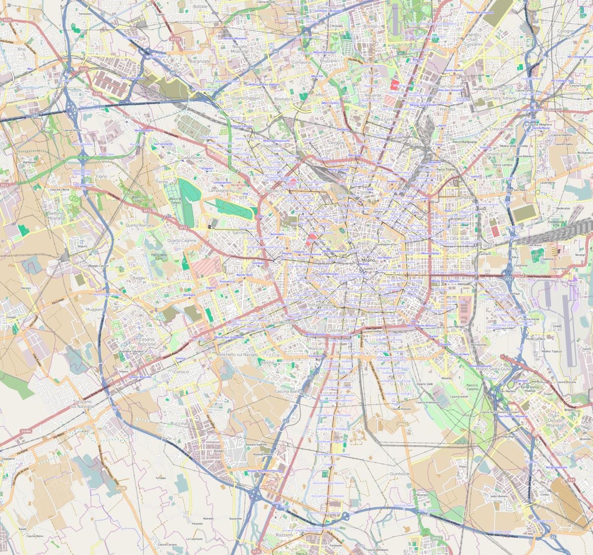 térkép milano rogoredo közelében vasútállomás