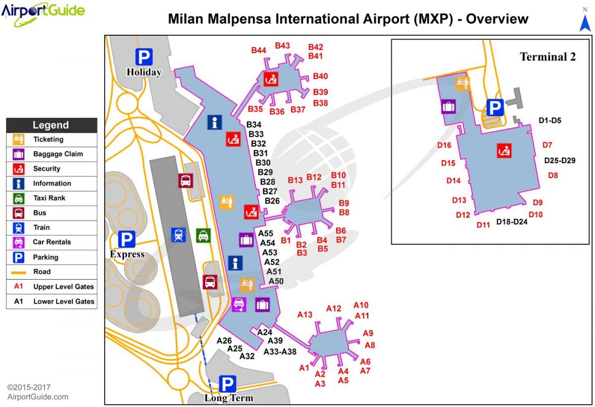 milano malpensa repülőtér térkép
