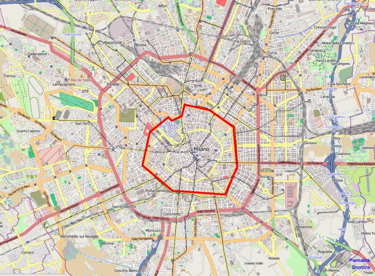 milánó terület c térkép