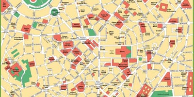 Milano city térkép
