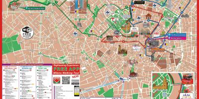Milánó hop on hop off útvonal térkép